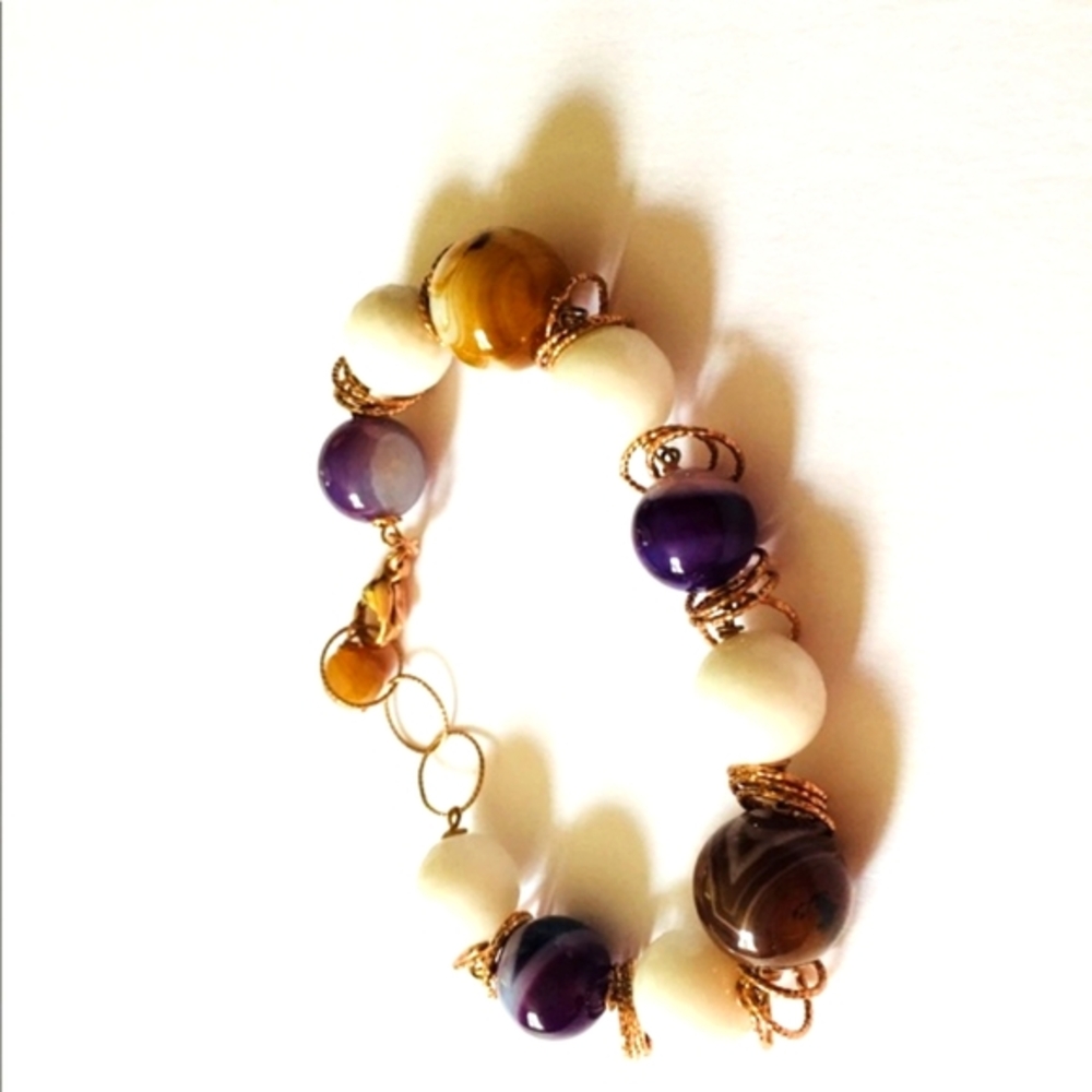 Italian Glass Bead Bracelet